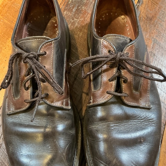 Allen Edmonds Berkshire Derby Shoes Men’s 11 Brown Leather Made in USA - Picture 2 of 11